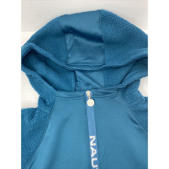 Nautica Competition Woman’s Fleece Full Zip Hoodie Jacket Ink Blue Sz Large NWT - Picture 8 of 12
